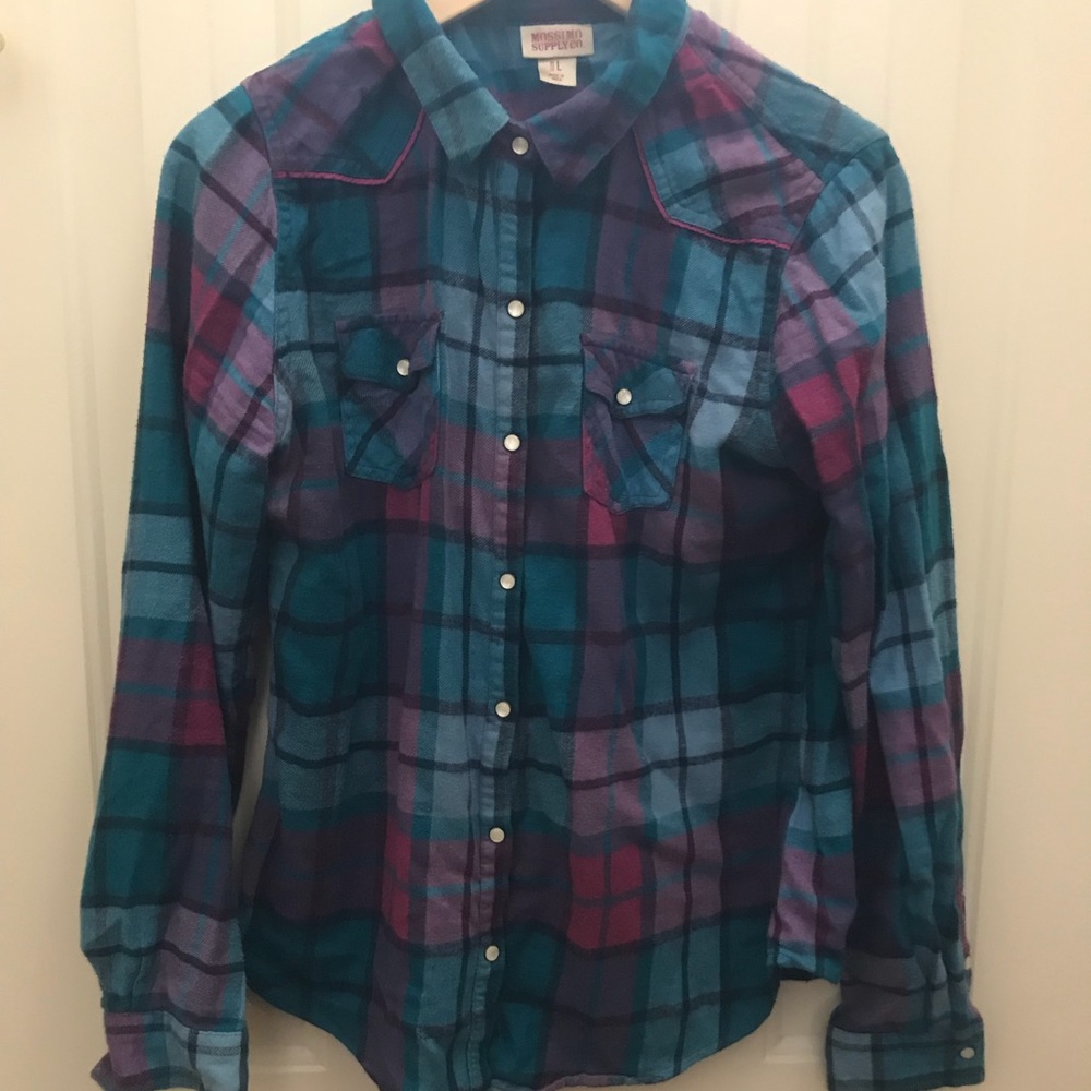 Multicolored flannel